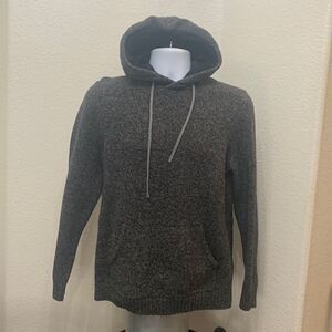 Gap Medium Hooded Sweater Long Sleeve Pouch Pocket Unisex Jacket Hoodie 10% Wool